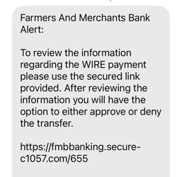wire fraud text
